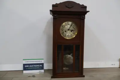 Antieke regulateur wandklok – kavel bij GSD Auctions, Zoeterwoude