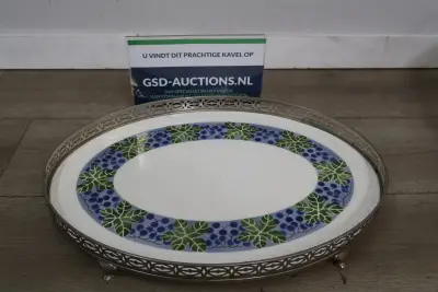Art Deco Serveerschaal - Porselein – kavel bij GSD Auctions, Zoeterwoude