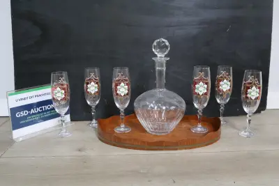 Kristallen Karaf met Glazen – kavel bij GSD Auctions, Zoeterwoude