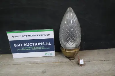 Antieke kristallen lamp – kavel bij GSD Auctions, Zoeterwoude