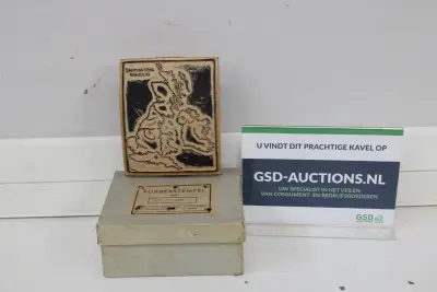 Rubberstempel van Engeland met kaart – kavel bij GSD Auctions, Zoeterwoude