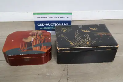 Twee vintage sieradenkistjes met oosterse motieven' – kavel bij GSD Auctions, Zoeterwoude