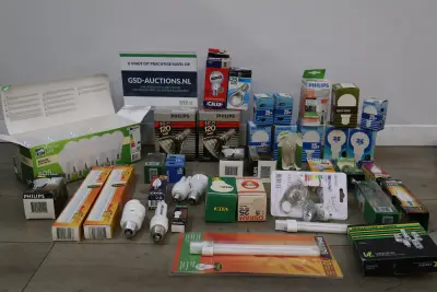 Assortiment lampen en lichtbronnen' – kavel bij GSD Auctions, Zoeterwoude