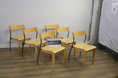 Set van 6 Ikea 90s Nordisk stoelen – kavel bij GSD Auctions, Zoeterwoude