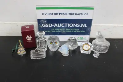 Set van verschillende kristallen ornamenten – kavel bij GSD Auctions, Zoeterwoude