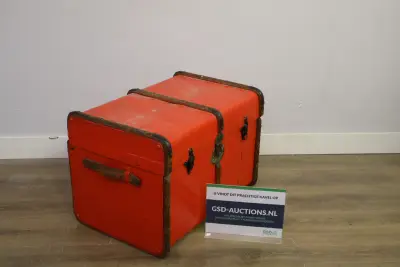 Vintage hutkoffer, kist - Dekenkist – kavel bij GSD Auctions, Zoeterwoude