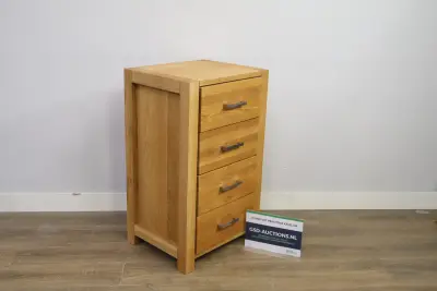 Houten ladekast met vier laden – kavel bij GSD Auctions, Zoeterwoude