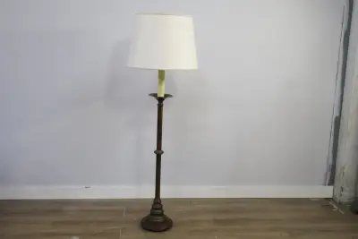 Art Deco - Messing Vloerlamp – kavel bij GSD Auctions, Zoeterwoude