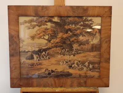Ingelijste prent - jachttaferelen – kavel bij GSD Auctions, Zoeterwoude