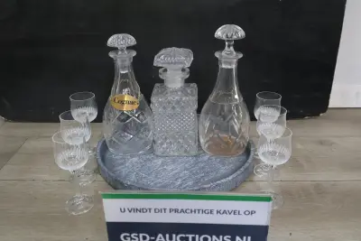 Kristallen karaf-Set – kavel bij GSD Auctions, Zoeterwoude