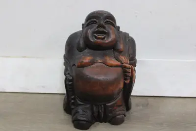Houten Boeddha beeld – kavel bij GSD Auctions, Zoeterwoude