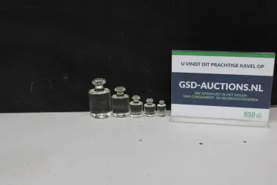 Set van 5 glazen gewichten – kavel bij GSD Auctions, Zoeterwoude