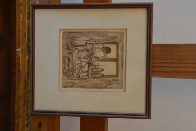 Originele prent van Wil '84: 'Pottenbakker' – kavel bij GSD Auctions, Zoeterwoude