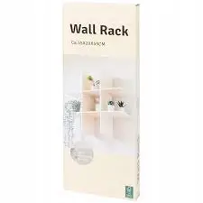 Houten wandrek wit -55x55x20cm – kavel bij GSD Auctions, Zoeterwoude