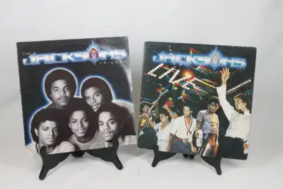 2 Vinylplaten The Jacksons – kavel bij De Kringwinkel, Brecht