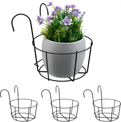 4x Plantenhangers balkon (497) – kavel bij GSD Auctions, Zoeterwoude