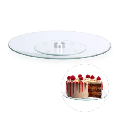 Draaibaar taartplateau glas 30cm(010) – kavel bij GSD Auctions, Zoeterwoude