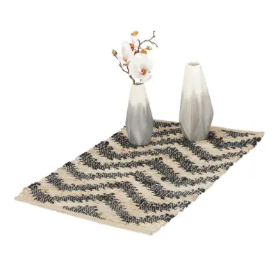 Vloerkleed jute en katoen 50 x 80 cm(378) – kavel bij GSD Auctions, Zoeterwoude