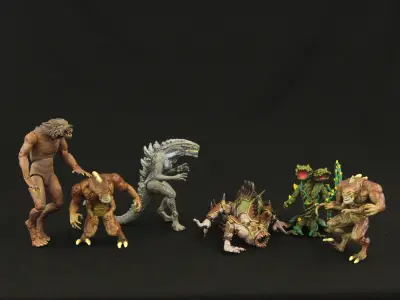 McFarlane/Playmates/Schleich horror lot actiefiguren – kavel bij De Kringwinkel, Antwerpen