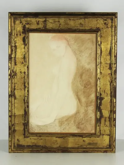 Sonja-Rosalia Bauters (°1938) zittend naakt – kavel bij De Kringwinkel, Antwerpen