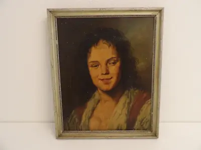 Belgisch schilderij uit WO1 - Laurent Declerq naar Frans Hals (Zigeunermeisje) – kavel bij De Kringwinkel, Leopoldsburg