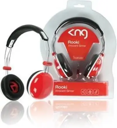4 x König Rooki Innocent Sinner Koptelefoon - Rood – kavel bij GSD Auctions, Zoeterwoude