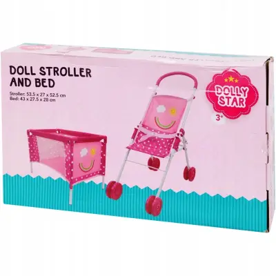 Opvouwbare buggy en poppen reisbedje – kavel bij GSD Auctions, Zoeterwoude