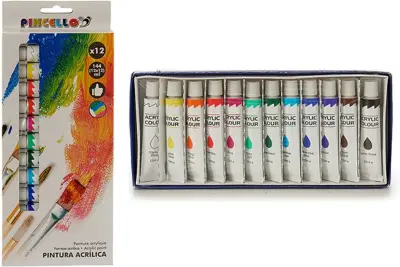 Acryl hobby/knutselen verf tubes 12 kleuren – kavel bij GSD Auctions, Zoeterwoude