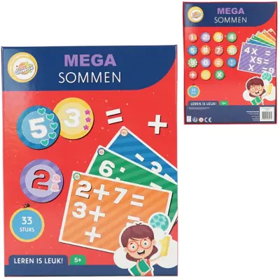 Educatieve spellen "Mega sommen" nieuw – kavel bij GSD Auctions, Zoeterwoude