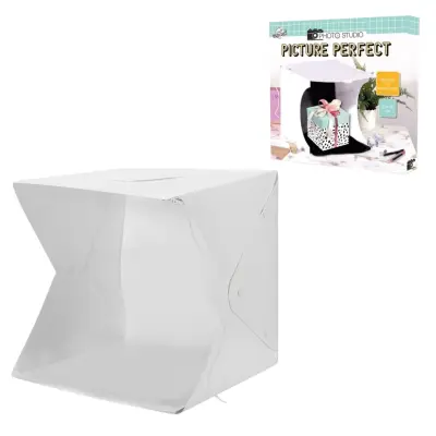 Fotostudio opvouwbaar 37 cm+ledverlichting – kavel bij GSD Auctions, Zoeterwoude