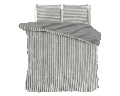 Rib teddy dekbedovertrek 200x220cm+2kussenslopen – kavel bij GSD Auctions, Zoeterwoude
