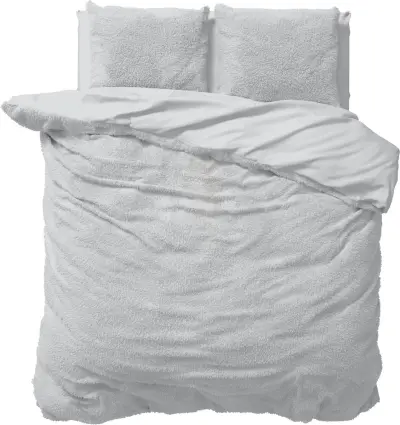 Dekbedovertrek teddy Grijs 200x220cm+2kussenslopen – kavel bij GSD Auctions, Zoeterwoude