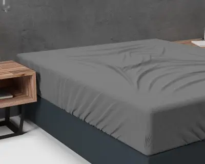 Sleeptime hoeslaken antraciet 160x200cm +25cm – kavel bij GSD Auctions, Zoeterwoude