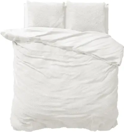 Dekbedovertrek teddy Wit 240x220cm+2kussenslopen – kavel bij GSD Auctions, Zoeterwoude