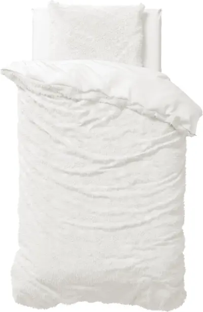Dekbedovertrek teddy Wit 140x220cm+1kussensloop – kavel bij GSD Auctions, Zoeterwoude