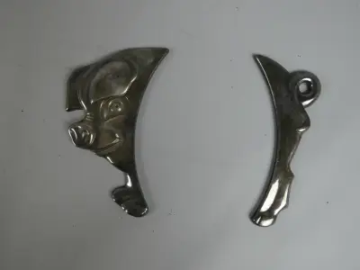 Metalen varkensmotief ornamenten – kavel bij De Kringwinkel, Diest