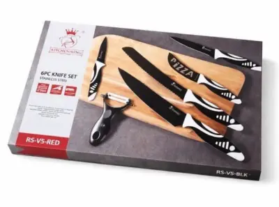 10x Royal Swiss - Messenset - 6-delige - Zwart/ wit – kavel bij GSD Auctions, Zoeterwoude