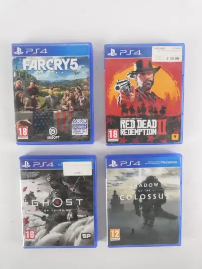 4 Populaire PS4-games – kavel bij De Kringwinkel, Heverlee