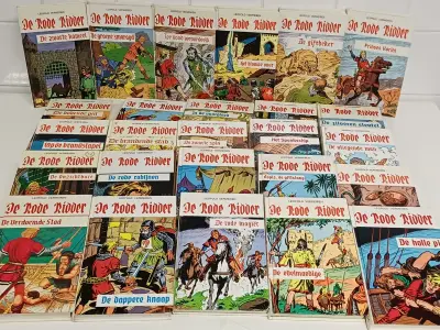 Jeugdboeken De Rode Ridder – kavel bij De Kringwinkel, Liedekerke