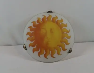 Plafondlamp met zonneschildering – kavel bij De Kringwinkel, Geraardsbergen
