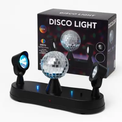 LED Disco Licht met Spiegelbol – kavel bij GSD Auctions, Zoeterwoude