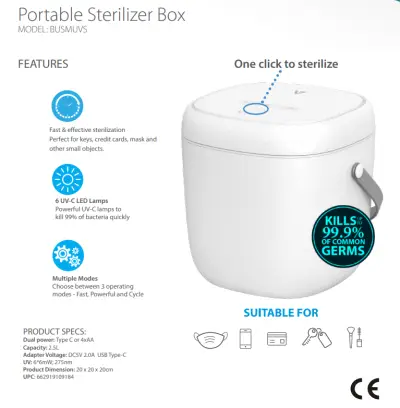 2x V7 UV-C-Sterilisator mit 6 LED – kavel bij GSD Auctions, Zoeterwoude
