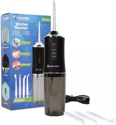 2x Optismile Waterflosser - Elektrische Monddouche – kavel bij GSD Auctions, Zoeterwoude