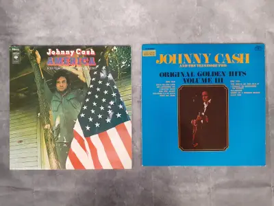 Vinyl: Duo van Johnny Cash Albums – kavel bij De Kringwinkel, Gent