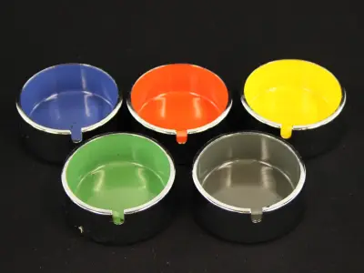 5 Vintage IPPAG "Tower" Design Asbak - Jaren 70 – kavel bij De Kringwinkel, Antwerpen