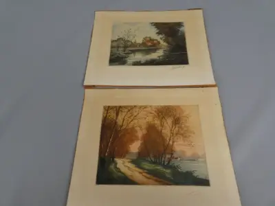 Twee Landschapsetsen met Water en Landweg – kavel bij De Kringwinkel, Diest