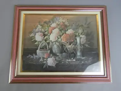 Ingelijst 3D-kunstwerk naar T.C. Chiu – kavel bij De Kringwinkel, Diest