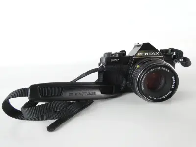 Vintage Asahi Pentax ME 35mm spiegelreflexcamera – kavel bij De Kringwinkel, Heverlee