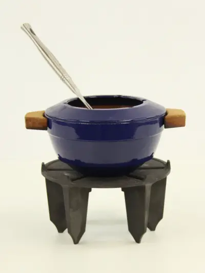 Le Creuset fondue set & pastalepel – kavel bij De Kringwinkel, Antwerpen