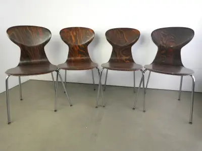 4 Vintage OBO Eromes Stoelen | Nederland | Jaren '60 – kavel bij De Kringwinkel, Heverlee
